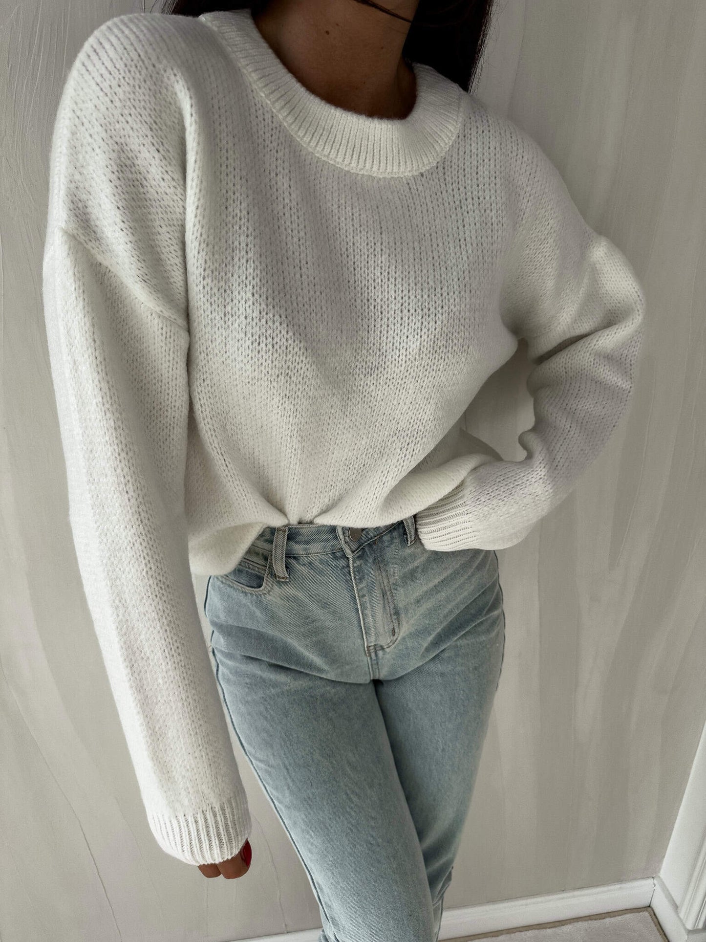 Sweter NERYS – ecru BY ME