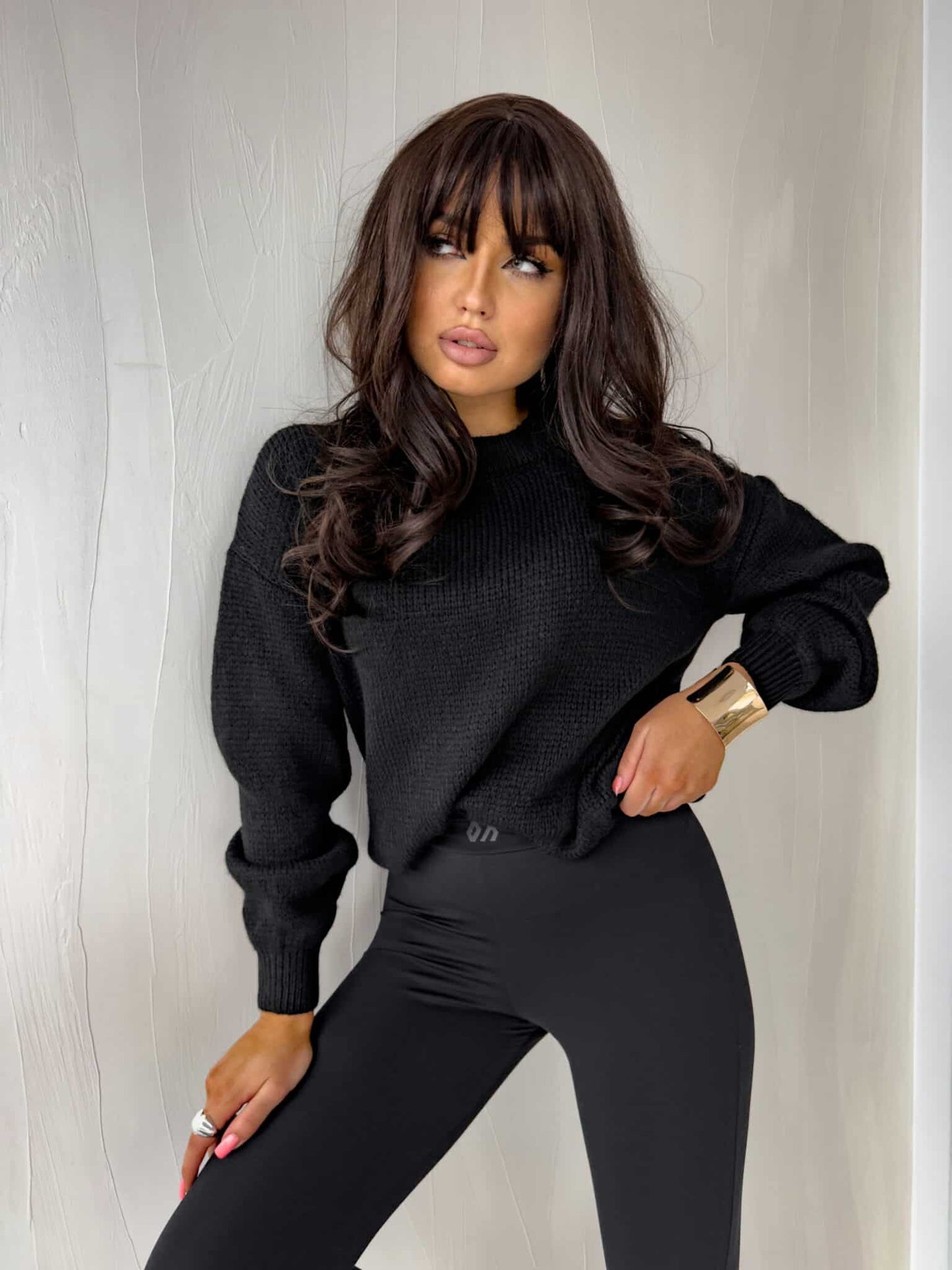 Sweter NERYS – czarny BY ME