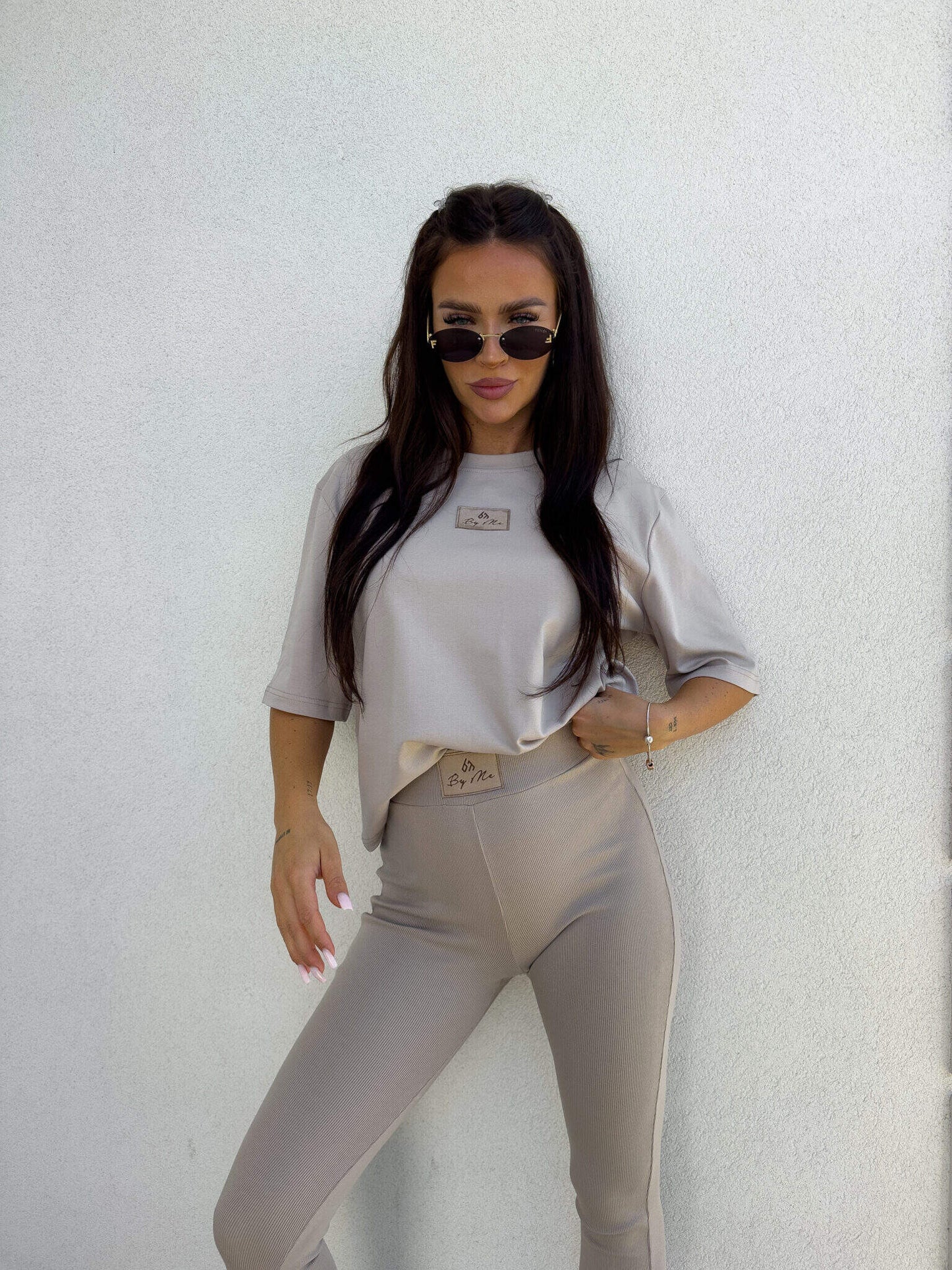 Legginsy COTTON – taupe BY ME