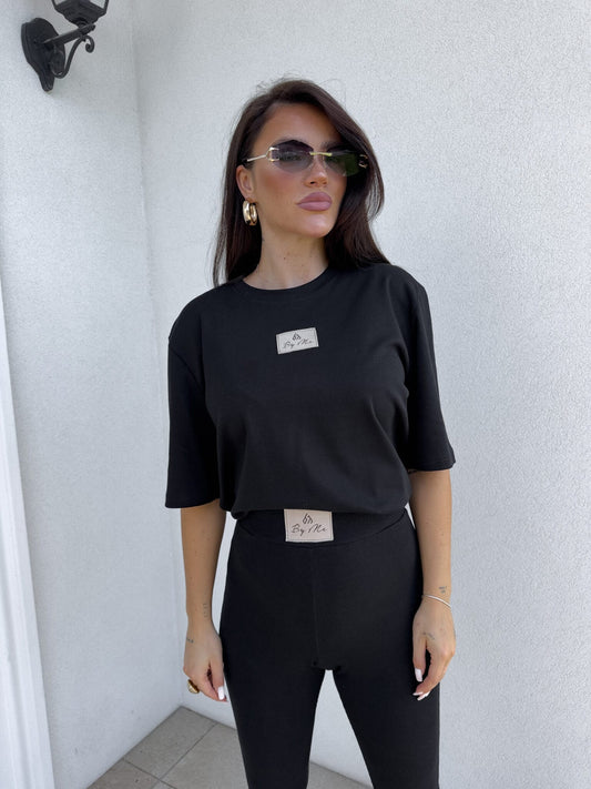 T-SHIRT COTTON – czarny BY ME