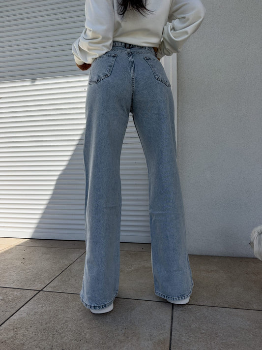 Jeansy FLARED – dark jeans BY ME
