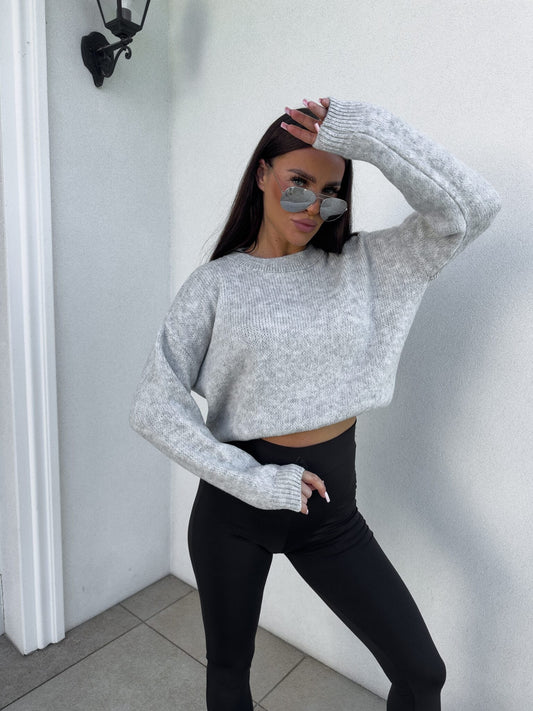 Sweter NERYS – szary BY ME