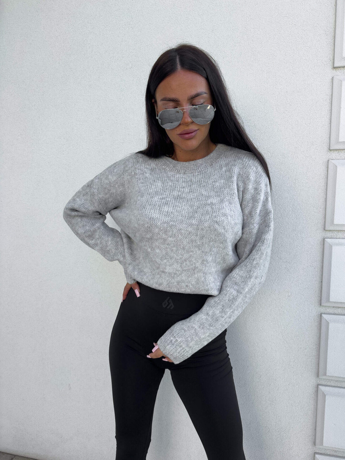 Sweter NERYS – szary BY ME